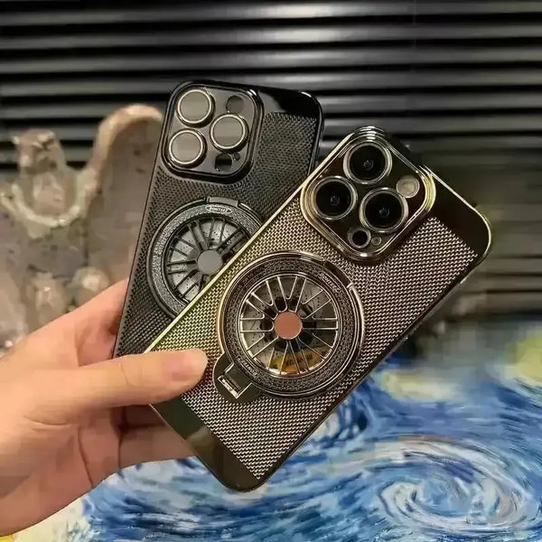 Gyrobracket Electroplate Grid Phone Case (For iPhones) - Bear Hugs