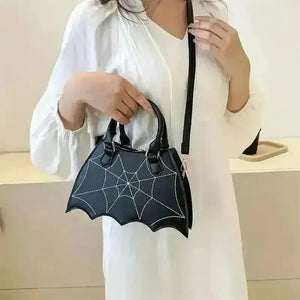 Halloween Bat & Spider Web Crossbody Bag - Bear Hugs