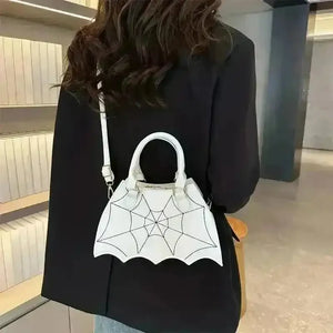 Halloween Bat & Spider Web Crossbody Bag - Bear Hugs
