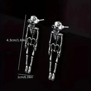 Halloween Skeleton Dangle Earrings - Bear Hugs
