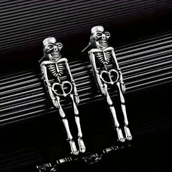 Halloween Skeleton Dangle Earrings - Bear Hugs