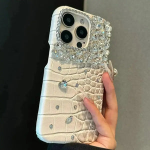 Handmade Rhinestone Phone Case (For iPhones) - Bear Hugs