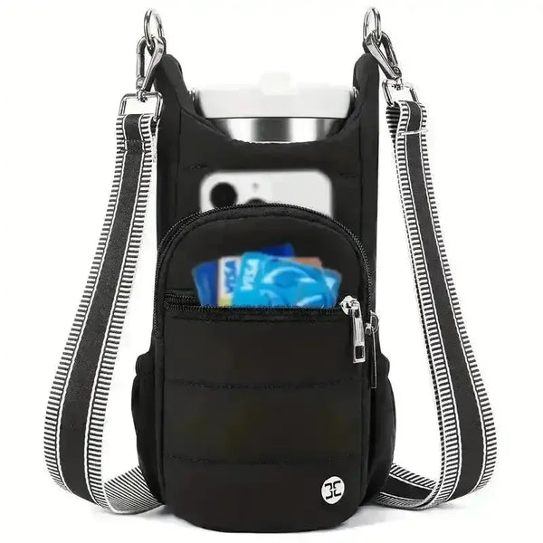 Handy Bottle & Tumbler Carrier Crossbody Bag - Bear Hugs