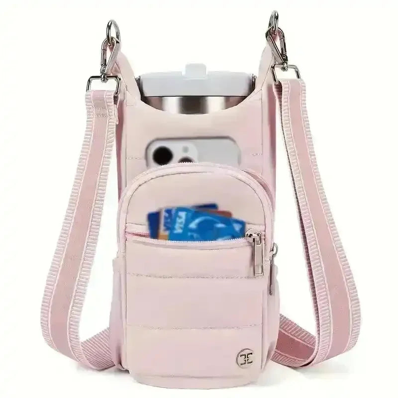 Handy Bottle & Tumbler Carrier Crossbody Bag - Bear Hugs