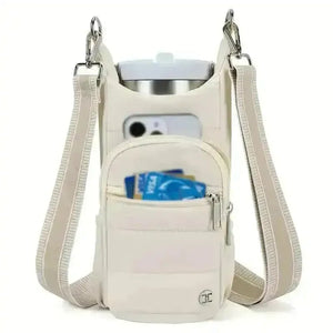 Handy Bottle & Tumbler Carrier Crossbody Bag - Bear Hugs