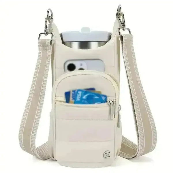 Handy Bottle & Tumbler Carrier Crossbody Bag - Bear Hugs