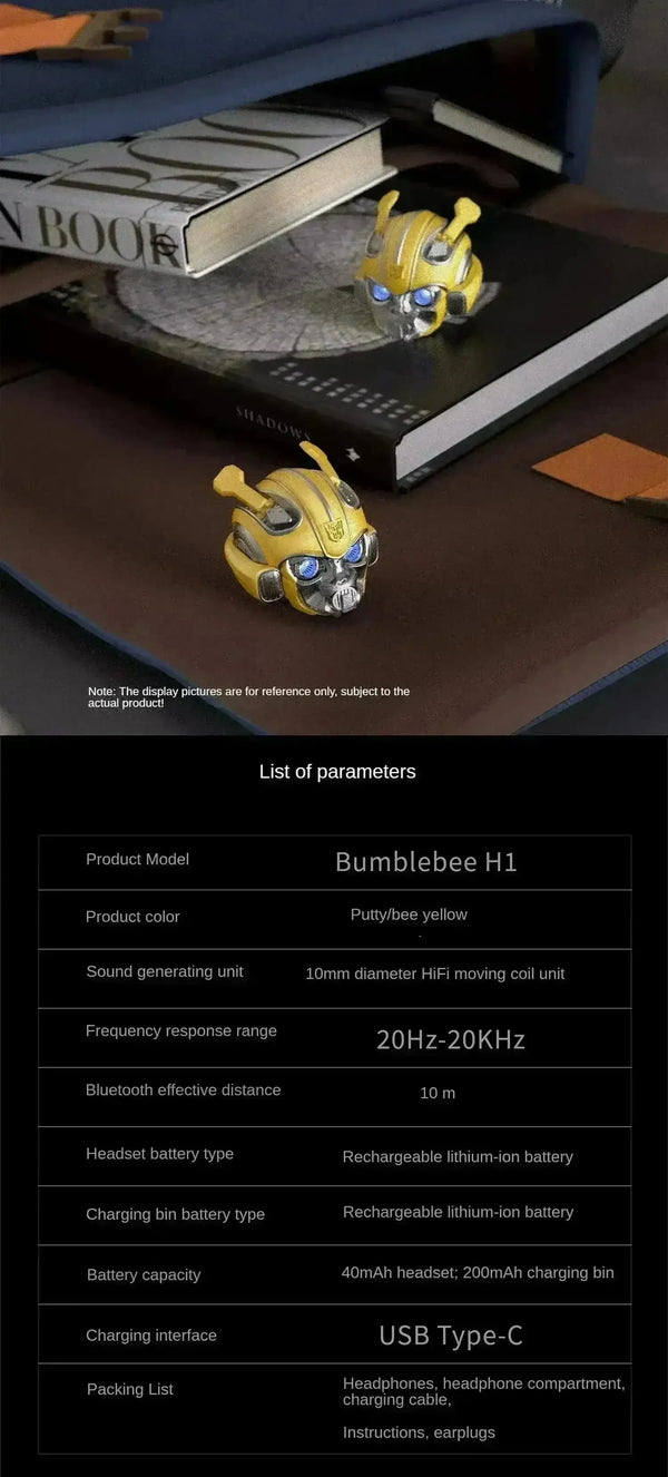 Hasbro x Killerbody KB 60 Bumblebee Helmet Earbuds - Bear Hugs