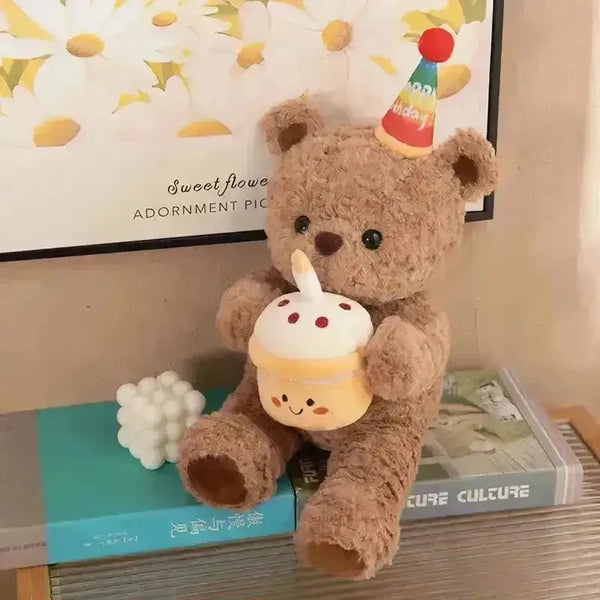 Hat Birthday Bear Plushie (40 cm) - Bear Hugs