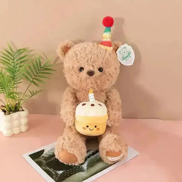 Hat Birthday Bear Plushie (40 cm) - Bear Hugs