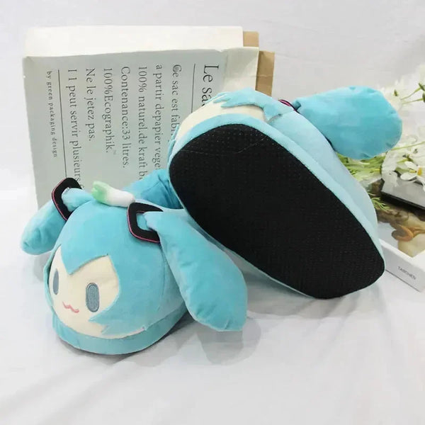 Hatsune Miku Anime Plush Slippers - Bear Hugs