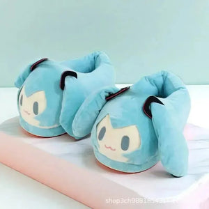 Hatsune Miku Anime Plush Slippers - Bear Hugs