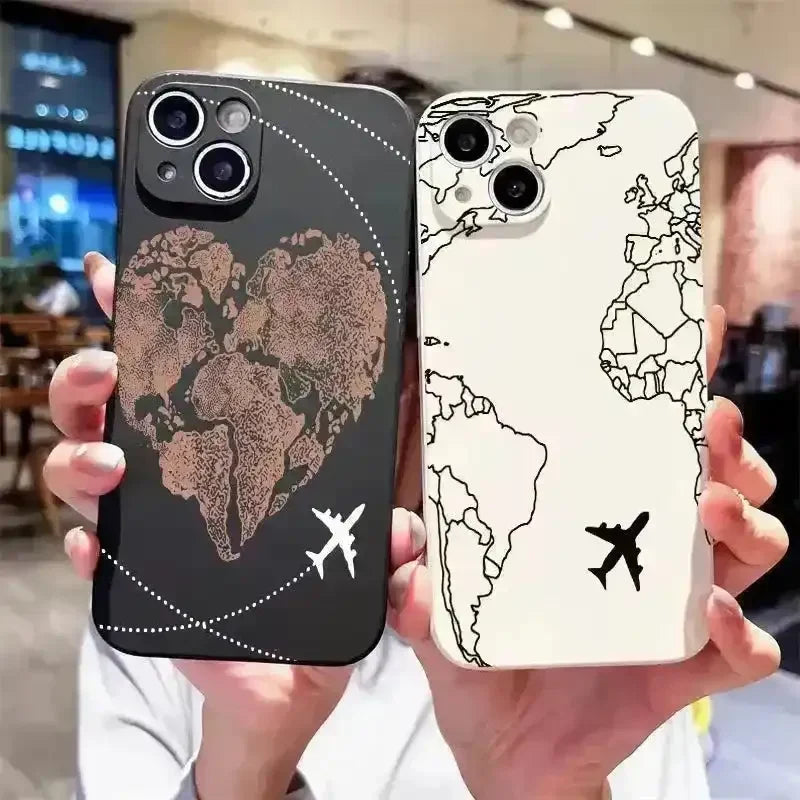 Heart Map Phone Case (For iPhones) - Bear Hugs