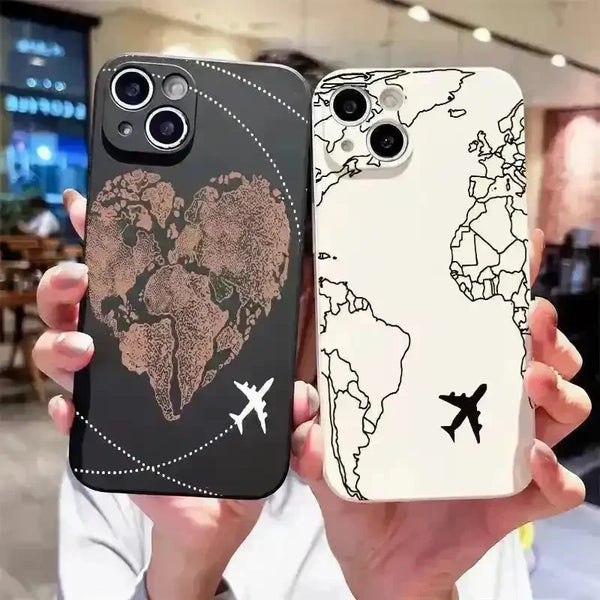 Heart Map Phone Case (For iPhones) - Bear Hugs