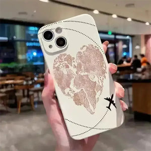 Heart Map Phone Case (For iPhones) - Bear Hugs