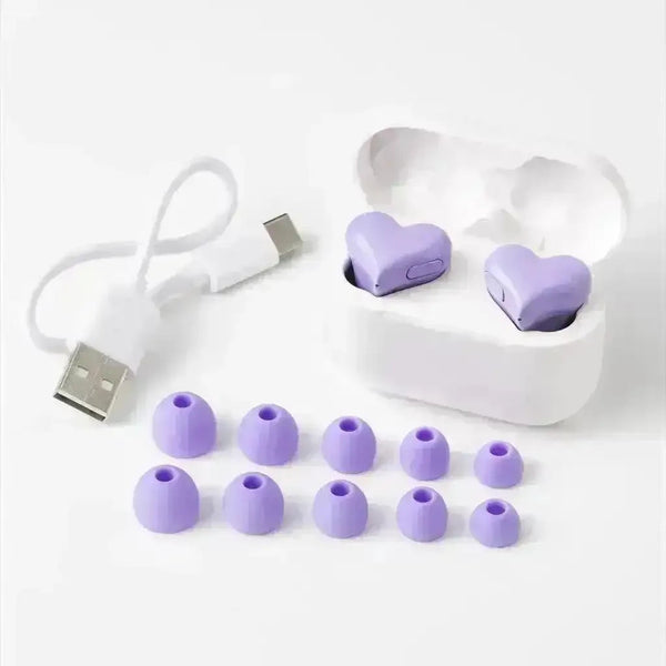 Heartbuds Bluetooth Wireless Heart Shaped Earphones - Bear Hugs