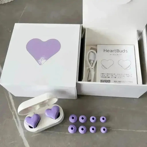 Heartbuds Bluetooth Wireless Heart Shaped Earphones - Bear Hugs