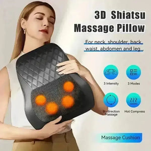 Heated 3D Kneading Massage Pillow - Bear Hugs