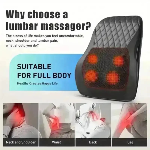 Heated 3D Kneading Massage Pillow - Bear Hugs