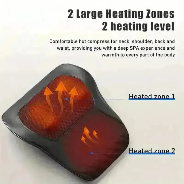 Heated 3D Kneading Massage Pillow - Bear Hugs
