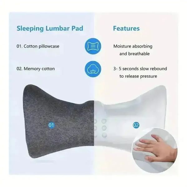 Heated Lumbar Support Pillow - Bear Hugs