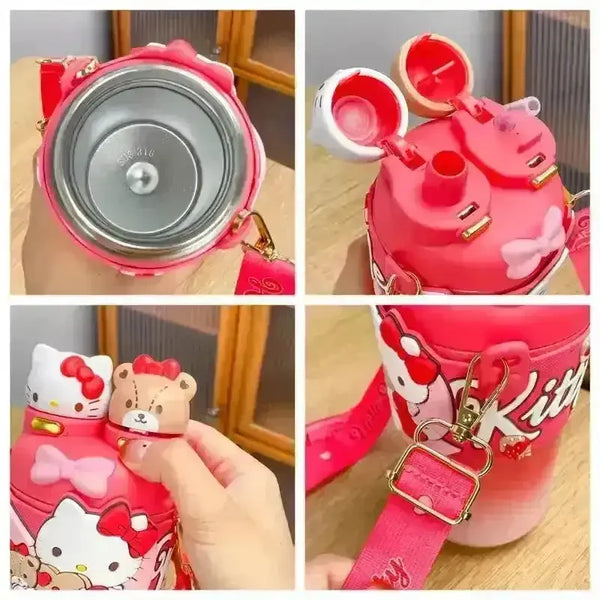 Hello Kitty 2 in 1 Sip & Spout Bottle (550 ml) - Bear Hugs