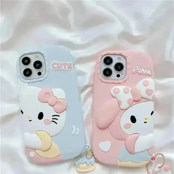 Hello Kitty & My Melody Matching Case (For iPhones) - Bear Hugs