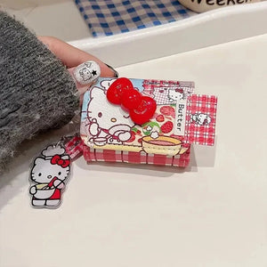Hello Kitty Bow Chic Flip Leather Case (For Airpods) - Bear Hugs