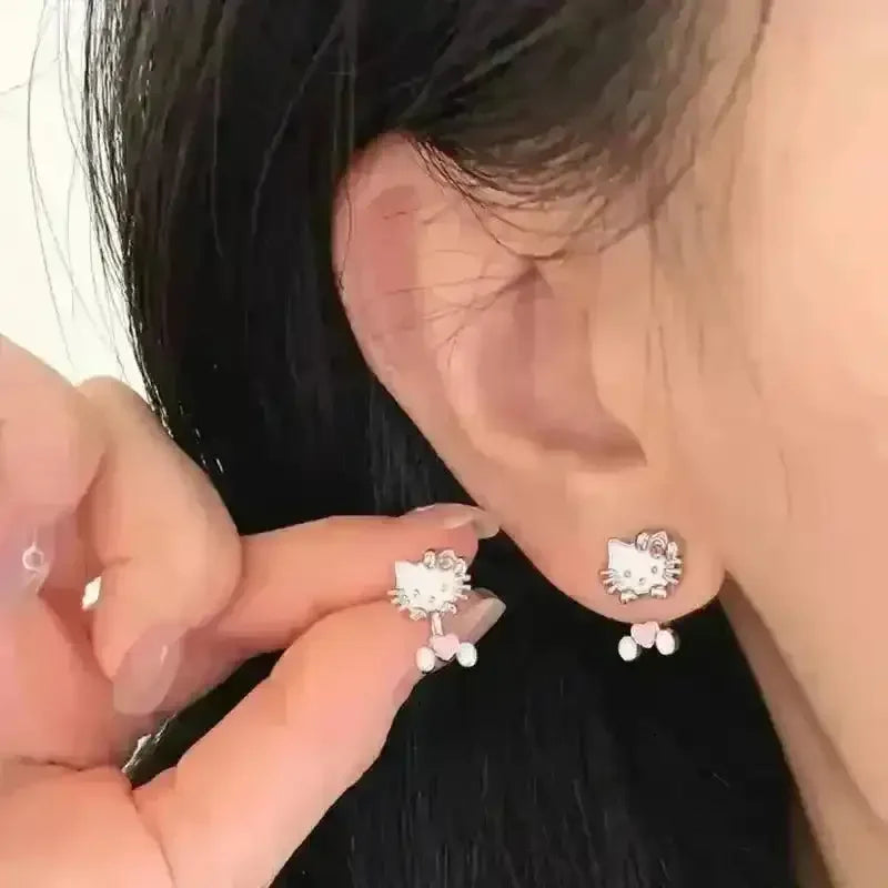 Hello Kitty Charm Stud Earrings - Bear Hugs