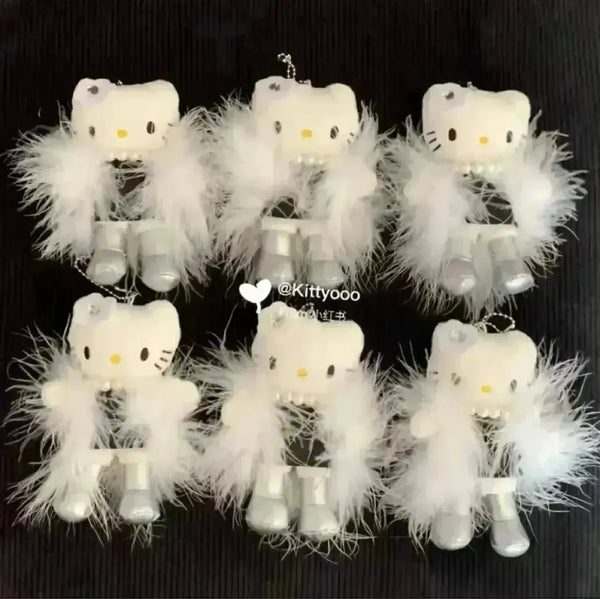 Hello Kitty Elegant Lady Plush Keychain - Bear Hugs