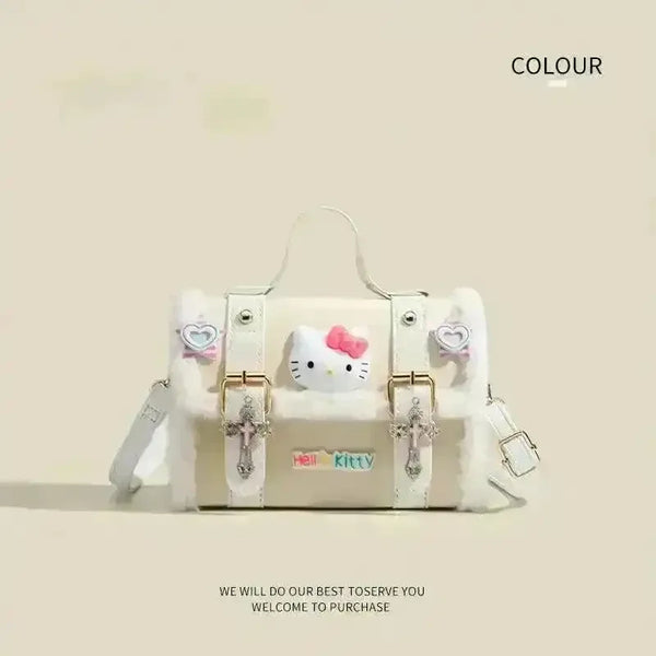 Hello Kitty Faux Fur Luxe Shoulder Bag - Bear Hugs