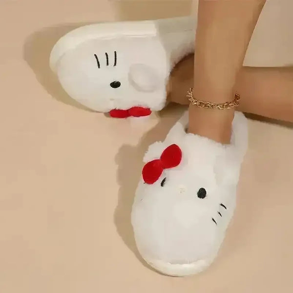 Hello Kitty Fur Plush Slippers - Bear Hugs