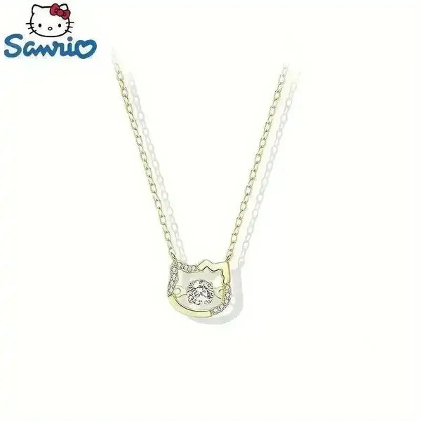 Hello Kitty Golden-Tone Pendant - Bear Hugs