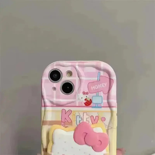 Hello Kitty Grip Tok Stand Phone Case (For iPhones) - Bear Hugs