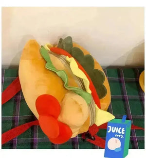 Hello Kitty Hamburger Plush Bag - Bear Hugs