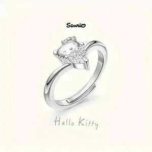 Hello Kitty Heart-Shaped Butterfly Ring - Bear Hugs