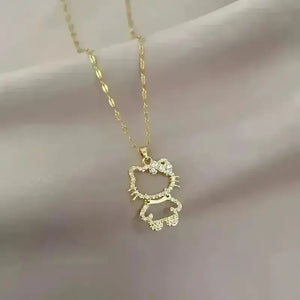 Hello Kitty Hollow Style Necklace - Bear Hugs