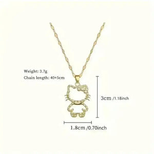 Hello Kitty Hollow Style Necklace - Bear Hugs