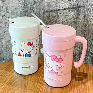 Hello Kitty Insulated Thermos With Straw (580 ml) - Bear Hugs