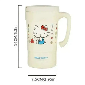 Hello Kitty Insulated Thermos With Straw (580 ml) - Bear Hugs