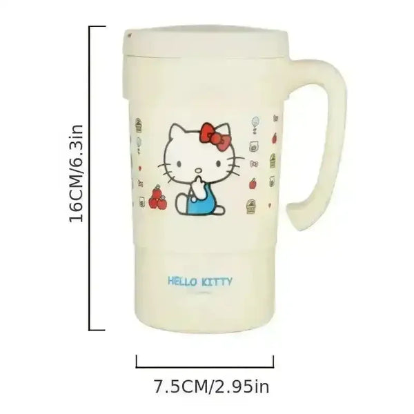 Hello Kitty Insulated Thermos With Straw (580 ml) - Bear Hugs