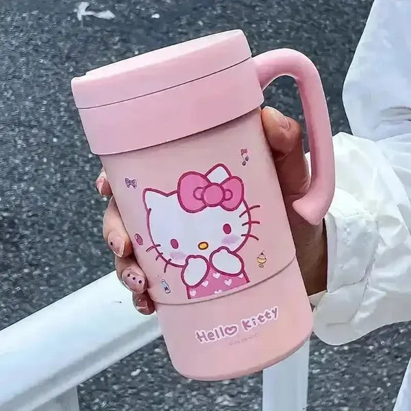 Hello Kitty Insulated Thermos With Straw (580 ml) - Bear Hugs