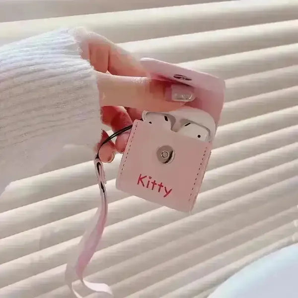 Hello Kitty Leather AirPods Case - Bear Hugs
