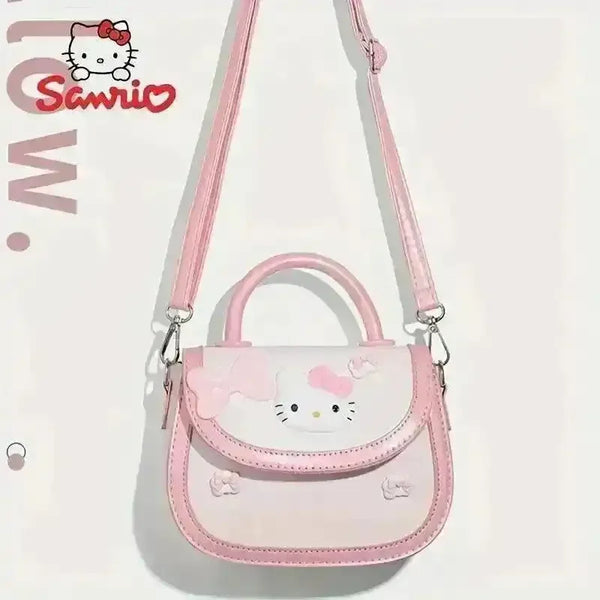 Hello Kitty Pink and White Saddle Bag - Bear Hugs