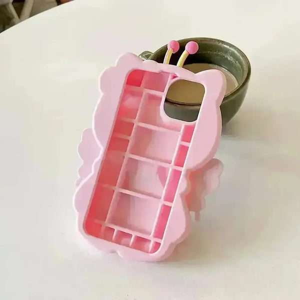 Hello Kitty Pink Bee Stereoscopic Phone Case (For iPhones) - Bear Hugs