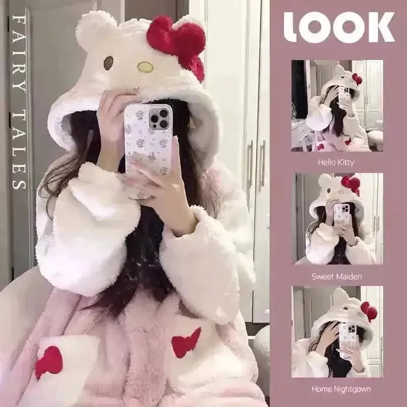 Hello Kitty Plush Onesie Pajama Suit - Bear Hugs