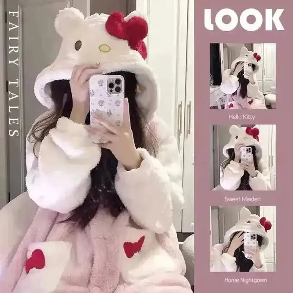 Hello Kitty Plush Onesie Pajama Suit - Bear Hugs