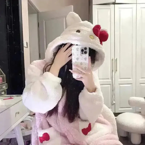 Hello Kitty Plush Onesie Pajama Suit - Bear Hugs