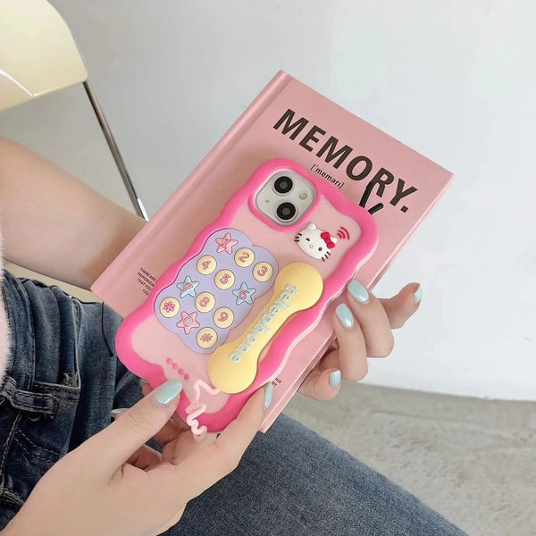 Hello Kitty Retro Ring Case (For iPhones) - Bear Hugs