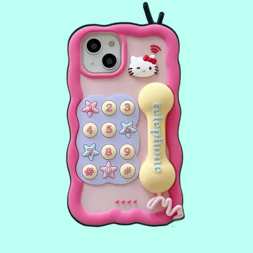 Hello Kitty Retro Ring Case (For iPhones) - Bear Hugs
