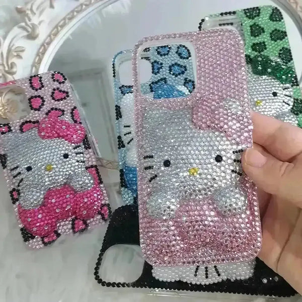 Hello Kitty Rhinestone Bling Phone Case (For iPhones) - Bear Hugs